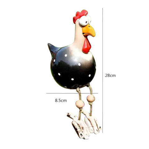 BirdVision - Grote ogen kippenbeeldje voor tuin
