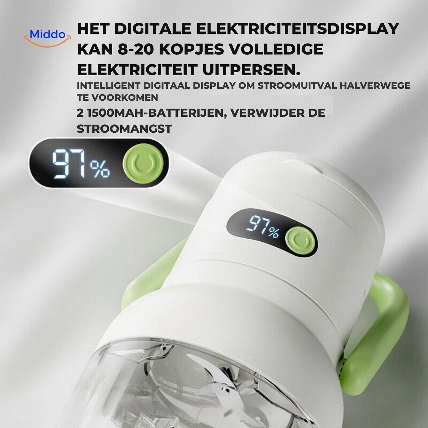 JuiceX Draadloze Blender | Draagbare Fruitpers voor Gezonde Sappen