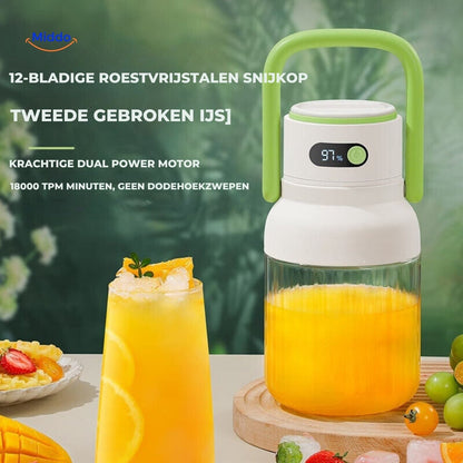 JuiceX Draadloze Blender | Draagbare Fruitpers voor Gezonde Sappen