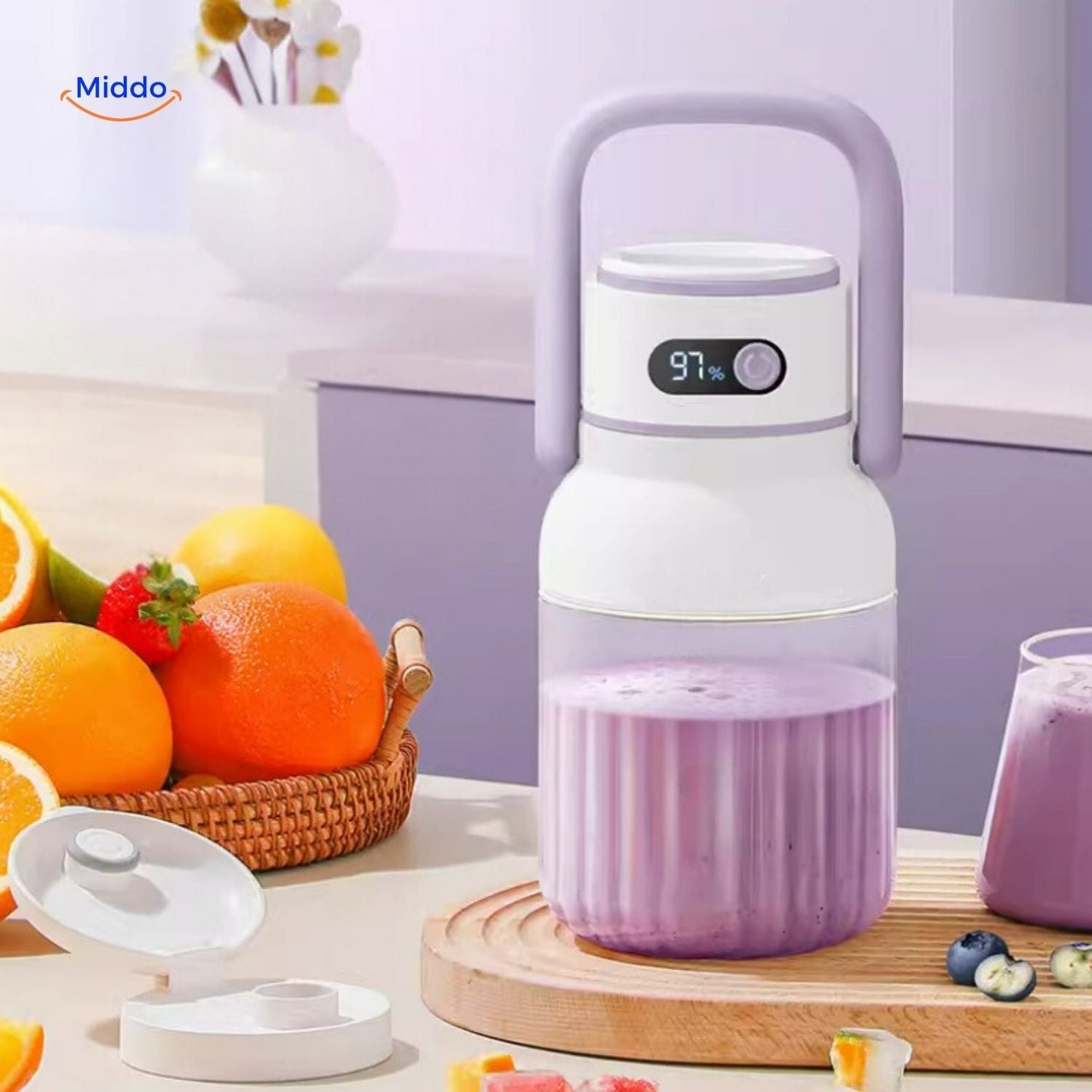 JuiceX Draadloze Blender | Draagbare Fruitpers voor Gezonde Sappen