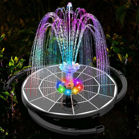 AquaHarmony | LED op Zonnen Energie, Water Fontein