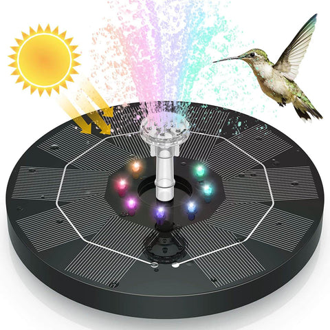 AquaHarmony | LED op Zonnen Energie, Water Fontein