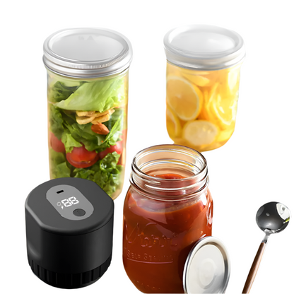 AirLockPro – Elektrische Flessenverzegelaar voor Glazen Potten