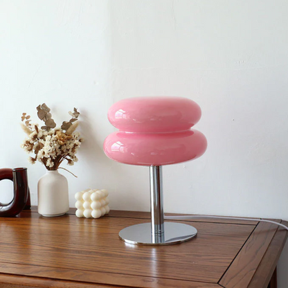 CasaFiore Elegant Italiaanse Designer Glazen Tafellamp met Artistieke Touch