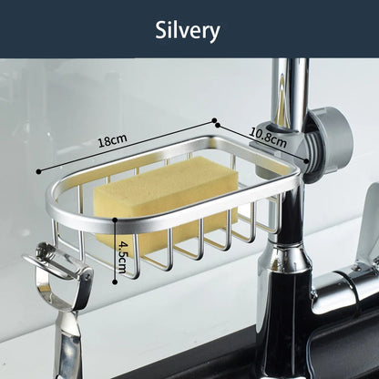 Zelfklevend Kraan Opbergrek (Waterbestendig, Ruimtebesparend, Voor Zeep, Spons & Badkamerbenodigdheden)