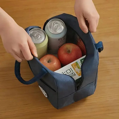 Waterdichte Geïsoleerde Lunchtas (Aluminium Folie, Compact, Herbruikbaar, Voor Werk, School & Picknick)