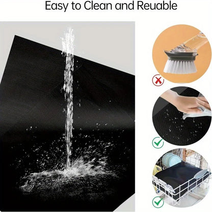 Hittebestendige Non-Stick Oven Matten (Set van 2) voor Oven, BBQ & Grill