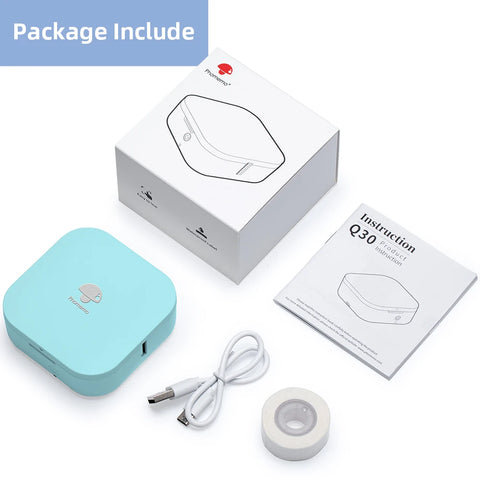 Phomemo Draagbare Bluetooth Labelprinter (Thermisch, Inktvrij, Compact, Voor Thuis, Kantoor & School)