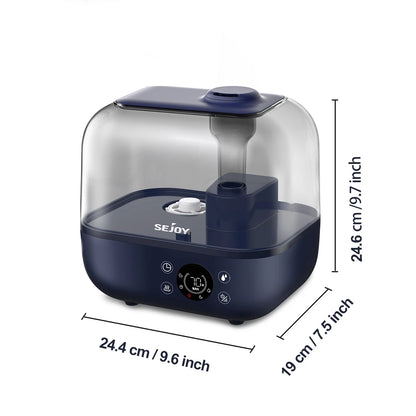 Sejoy Luchtbevochtiger (Aromatherapie, Humidifier, Grote Capaciteit, Voor Slaapkamer & Woonkamer)