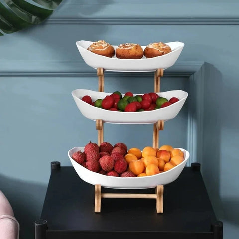 Meerlaagse Fruitschaal & Serveerschaal (2 of 3 Lagen, Modern Design)