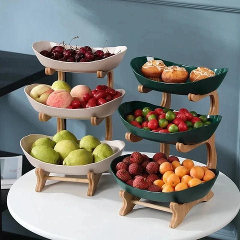 Meerlaagse Fruitschaal & Serveerschaal (2 of 3 Lagen, Modern Design)