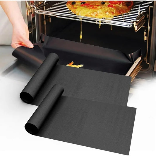 Hittebestendige Non-Stick Oven Matten (Set van 2) voor Oven, BBQ & Grill