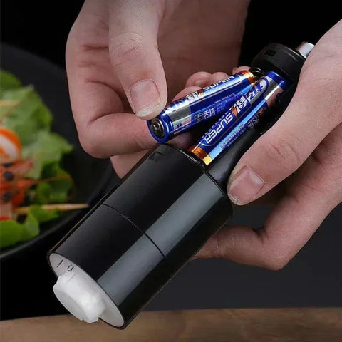 Elektrische Peper- en Zoutmolen (Verstelbare Grofheid, One-Touch Gebruik, Keukengerei)