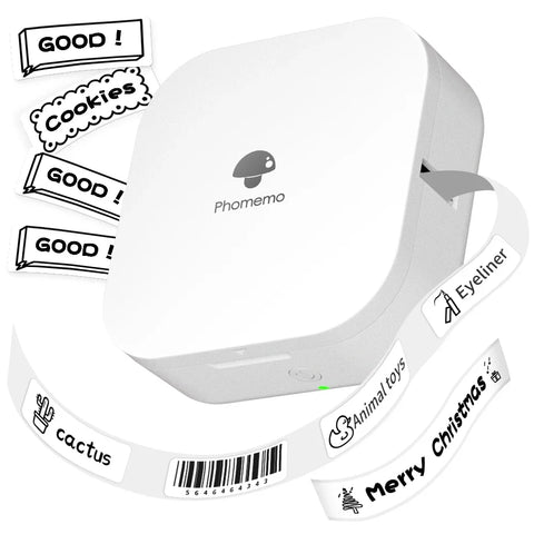Phomemo Draagbare Bluetooth Labelprinter (Thermisch, Inktvrij, Compact, Voor Thuis, Kantoor & School)