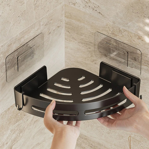 Zelfklevende Douche Houder (Geen Boren, Waterbestendig, Opbergplank voor Shampoo & Badkamerbenodigdheden)