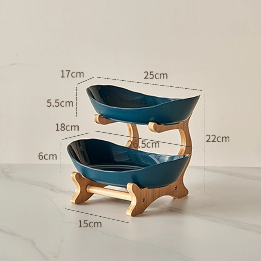 Meerlaagse Fruitschaal & Serveerschaal (2 of 3 Lagen, Modern Design)