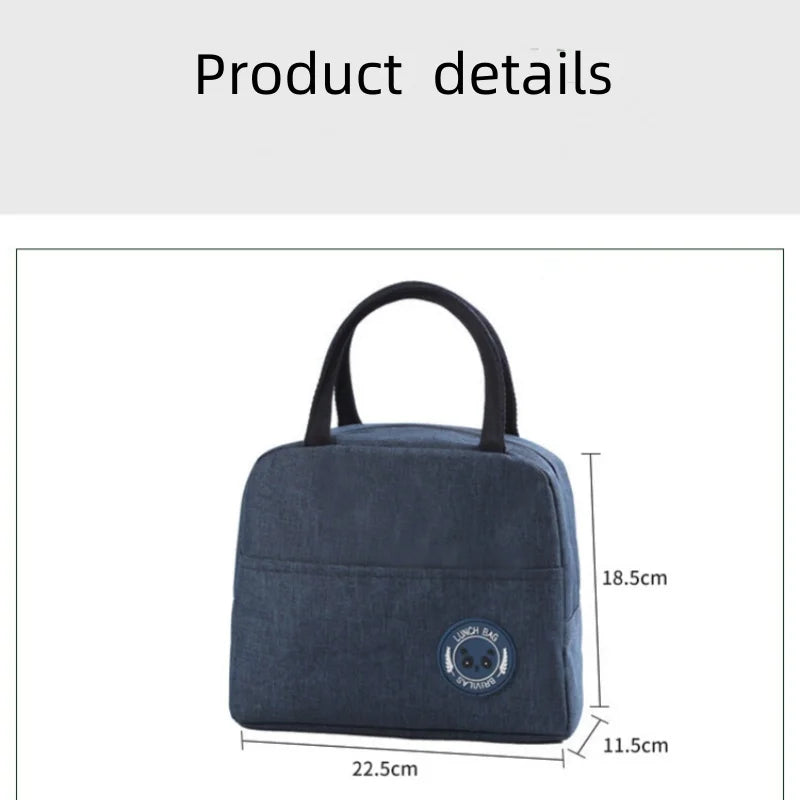 Waterdichte Geïsoleerde Lunchtas (Aluminium Folie, Compact, Herbruikbaar, Voor Werk, School & Picknick)