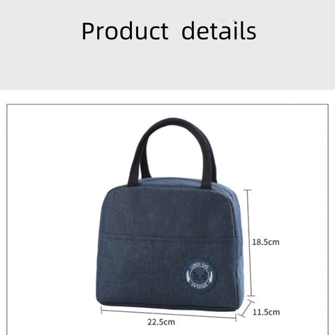 Waterdichte Geïsoleerde Lunchtas (Aluminium Folie, Compact, Herbruikbaar, Voor Werk, School & Picknick)