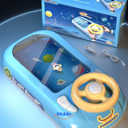Stuurwiel Game voor Kinderen met SpaceRacer! Keuze uit Ruimteschip of Raceauto Simulatie!