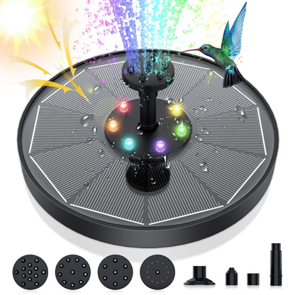 AquaHarmony | LED op Zonnen Energie, Water Fontein