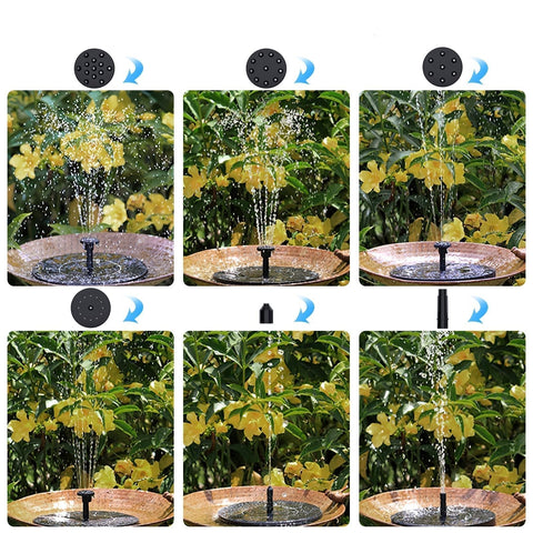AquaHarmony | LED op Zonnen Energie, Water Fontein