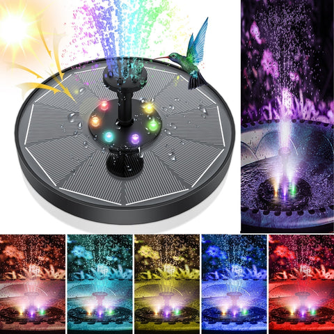 AquaHarmony | LED op Zonnen Energie, Water Fontein