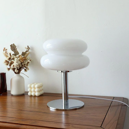 CasaFiore Elegant Italiaanse Designer Glazen Tafellamp met Artistieke Touch