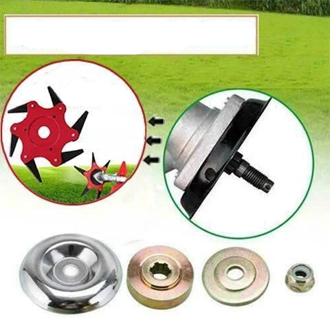 TrimMax - Zes stalen trimmerkoppen.