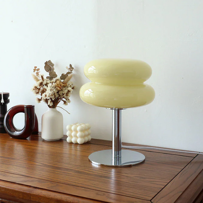 CasaFiore Elegant Italiaanse Designer Glazen Tafellamp met Artistieke Touch