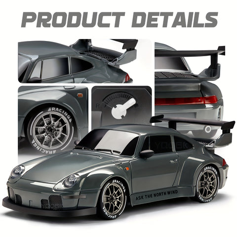 RC Drift Auto – 4WD, Draadloos, USB Oplaadbaar, LED Verlichting, Snel & Wendbaar