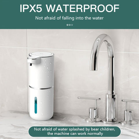Automatische Zeeppomp (Touchless Sensor, USB Oplaadbaar, 380ml, Voor Keuken & Badkamer