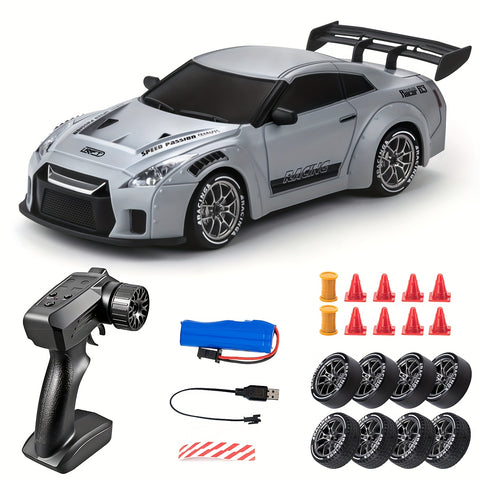 RC Drift Auto – 4WD, Draadloos, USB Oplaadbaar, LED Verlichting, Snel & Wendbaar