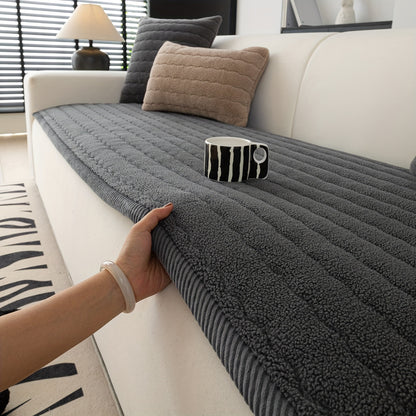 Luxe Dikke Pluche Bankhoes (Wasbaar, Anti-Slip, Huisdiervriendelijk, Bohemian Stijl, Bescherming voor Bank & Meubels)