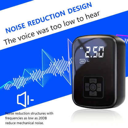 Draagbare Auto Luchtcompressor (USB-C Oplaadbaar, LED Licht, Snelle Bandenpomp voor Auto, Motor & Fiets)