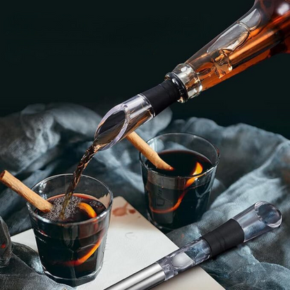 ChilledPour | 4-in-1 Wijnkoeler – Wijnschenker, Stopper & Koelstick