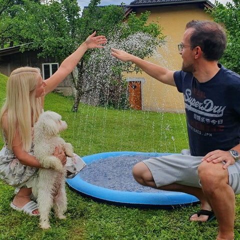 ULEO | Opvouwbare Buitenzwembad en Watersproeimat voor kind of huisdier