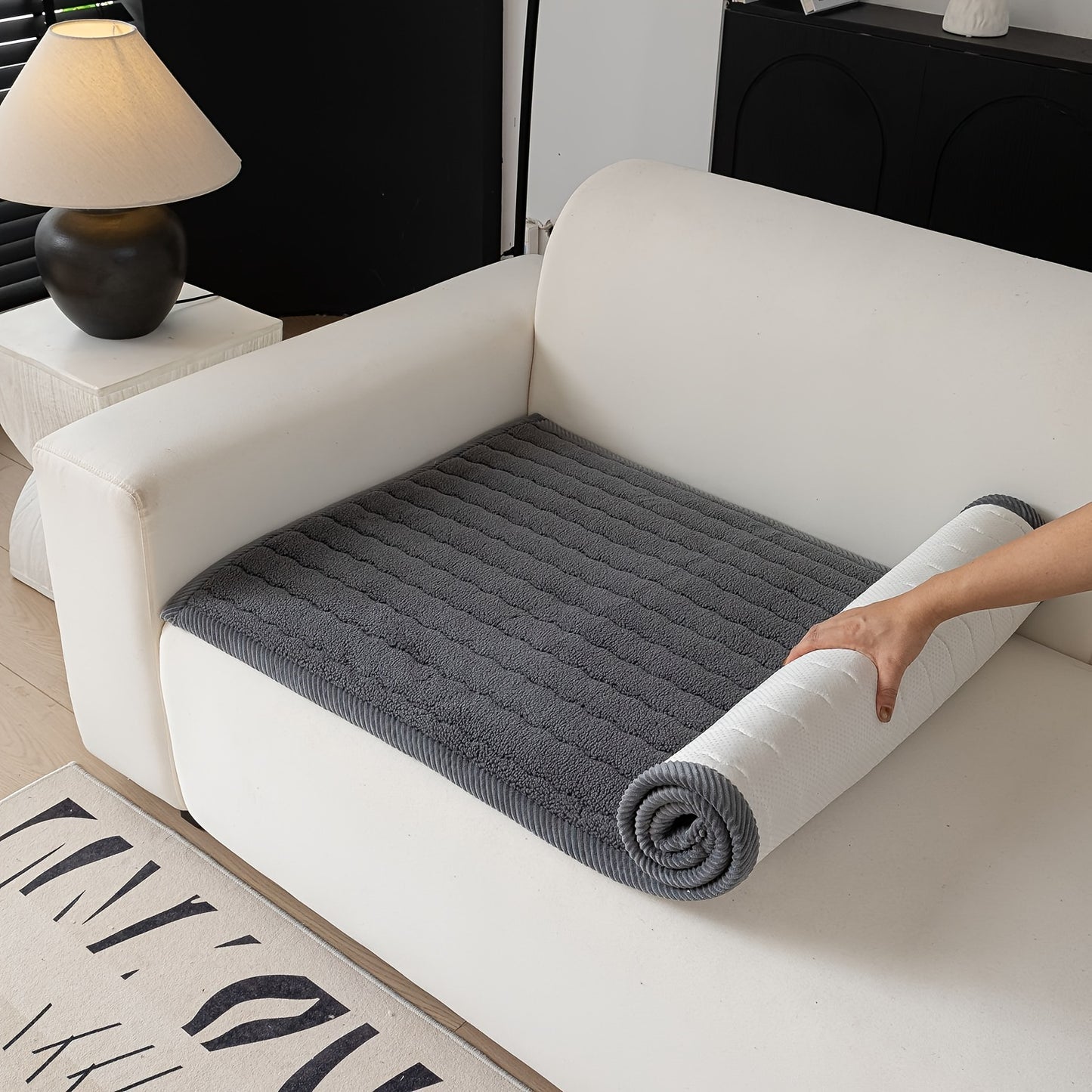 Luxe Dikke Pluche Bankhoes (Wasbaar, Anti-Slip, Huisdiervriendelijk, Bohemian Stijl, Bescherming voor Bank & Meubels)