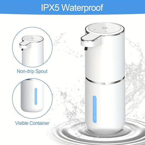 Automatische Zeeppomp (Touchless Sensor, USB Oplaadbaar, 380ml, Voor Keuken & Badkamer