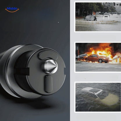 Safekey| Noodhulp 2-in-1 Veiligheidsgereedschap met Ruitenbreker en Gordelsnijder - 1+1 GRATIS