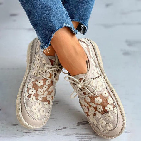 Arabella - Orthopedisch Stijlvolle luchtige schoen met bloemen design