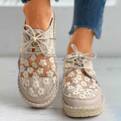 Arabella - Orthopedisch Stijlvolle luchtige schoen met bloemen design